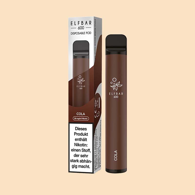 ELF BAR 600 Cola Nikotinfrei Einweg E-Zigarette online kaufen für