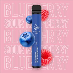 ELFBAR 600 BLUEBERRY SOUR RASPBERRY Einweg E-Zigarette Nikotinfrei 600 Züge