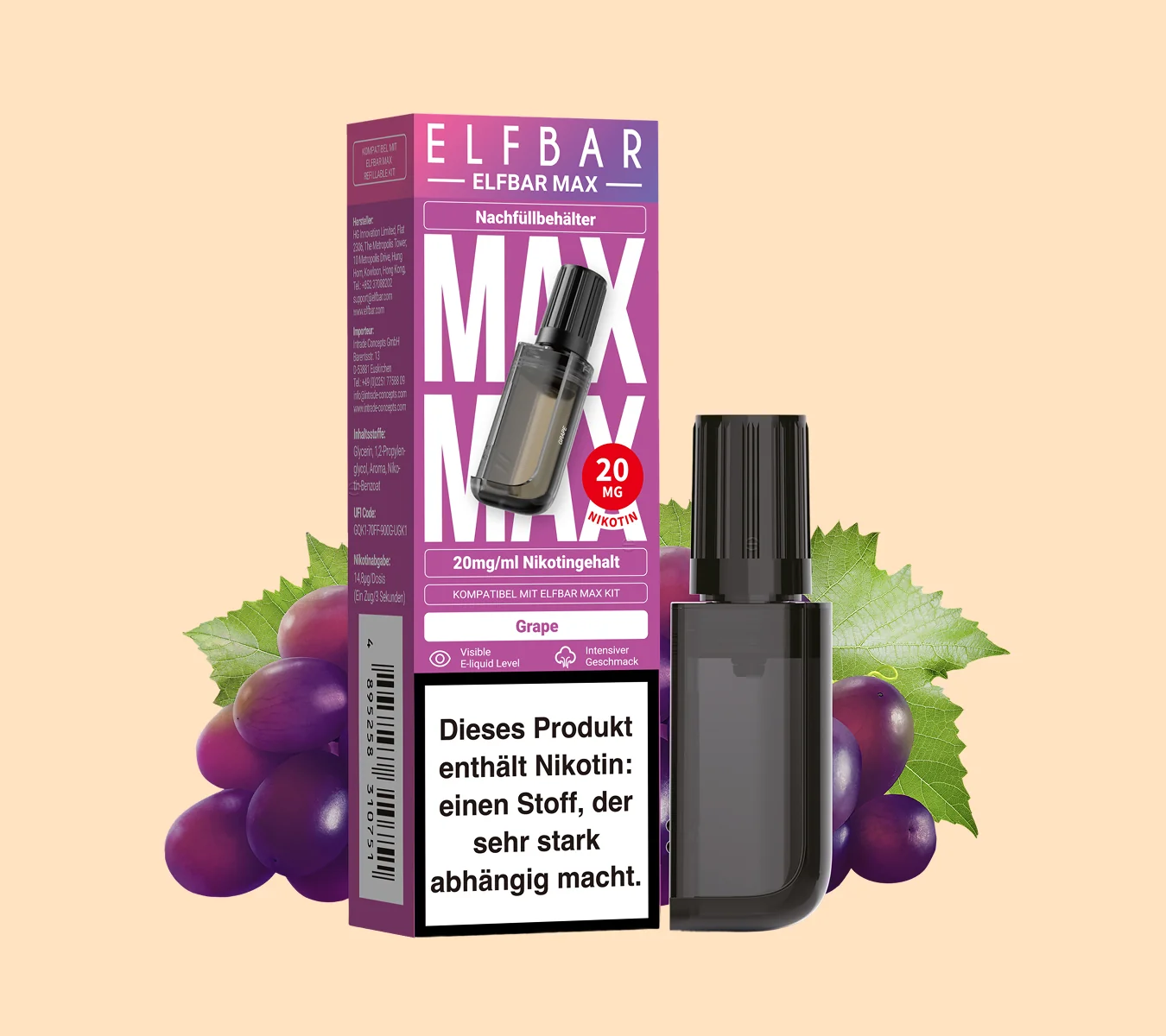 elfbar max liquid Elfbar Max kaufen – intensive Aromen & lange Haltbarkeit main image 1