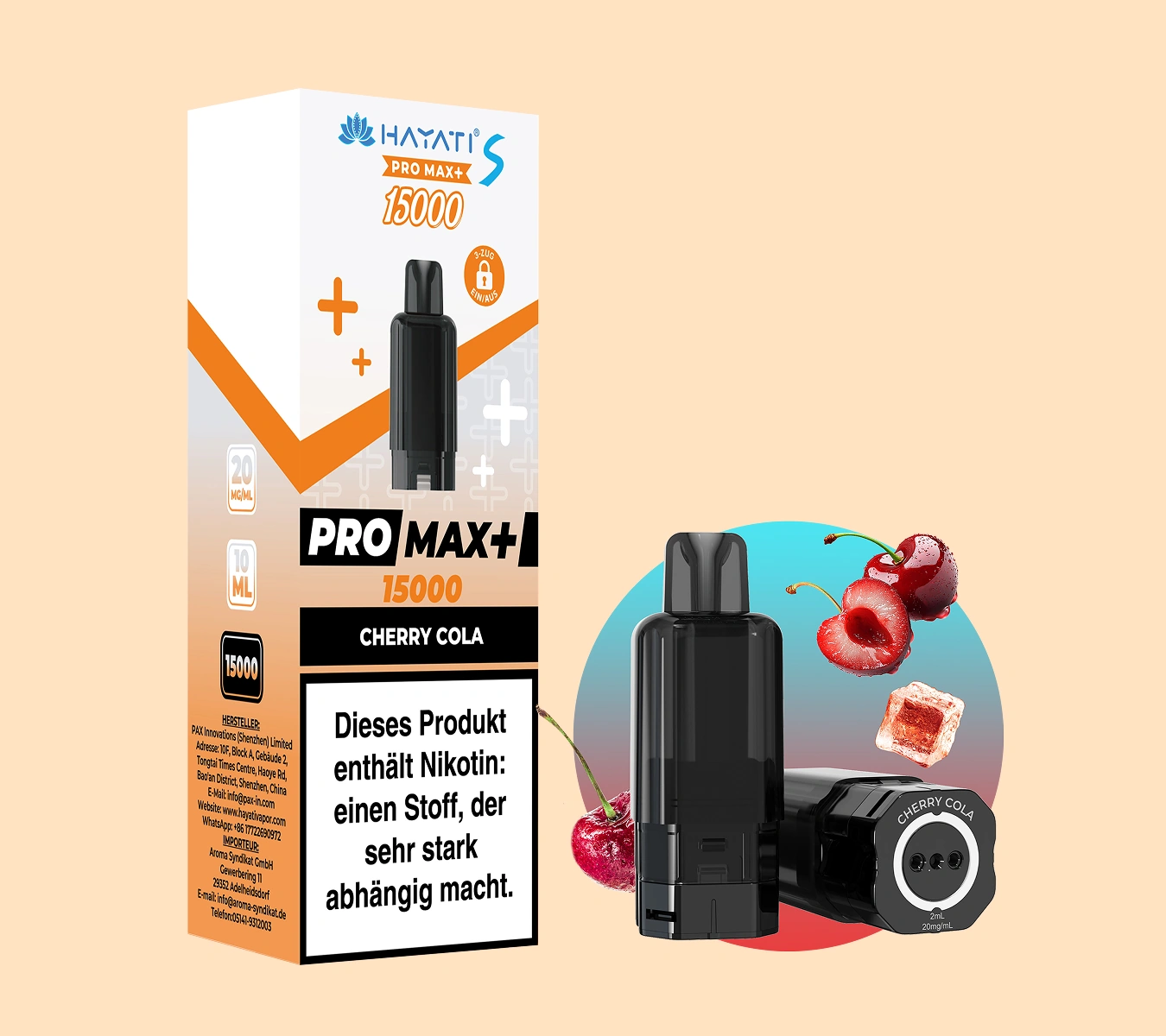 hayati pro max 4k Hayati Pro Max 15000 Pods – 10 ml Mesh-Coil Pods für 15.000 Züge