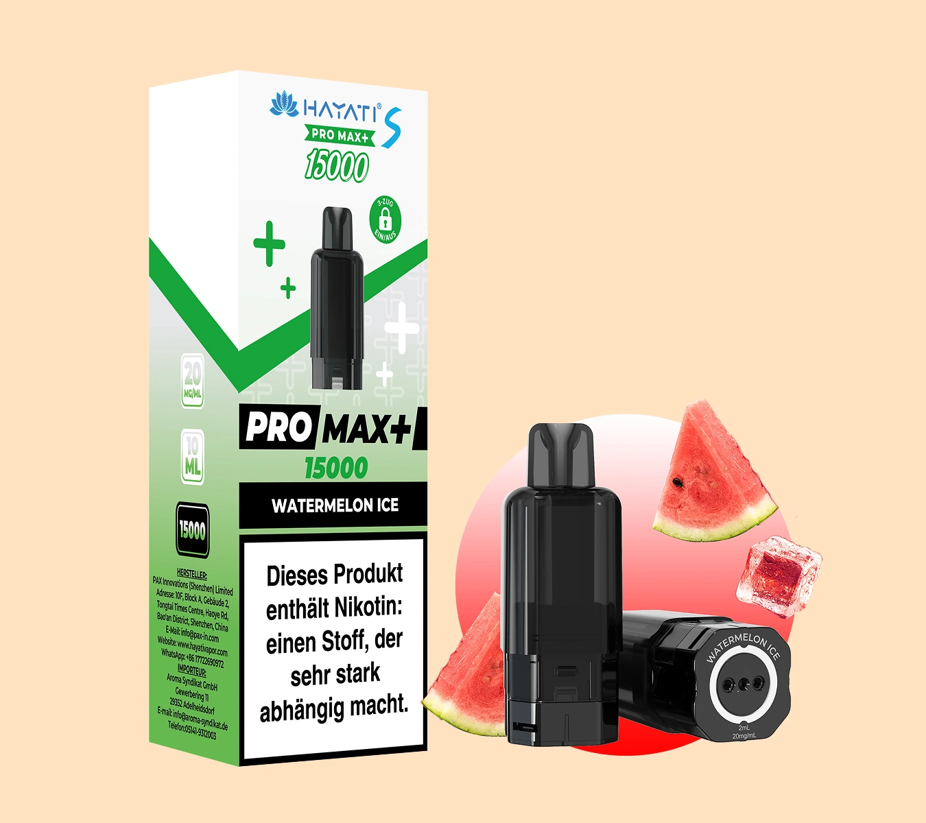 Hayati Pro Max 15000 Pods 10 ml Mesh-Coil Pods fr 15.000 Zge Hayati Pro Max 15000 Pods 10 ml Mesh-Coil Pods fr 15.000 Zge